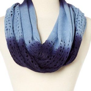 Blue Ombre Circle Scarf